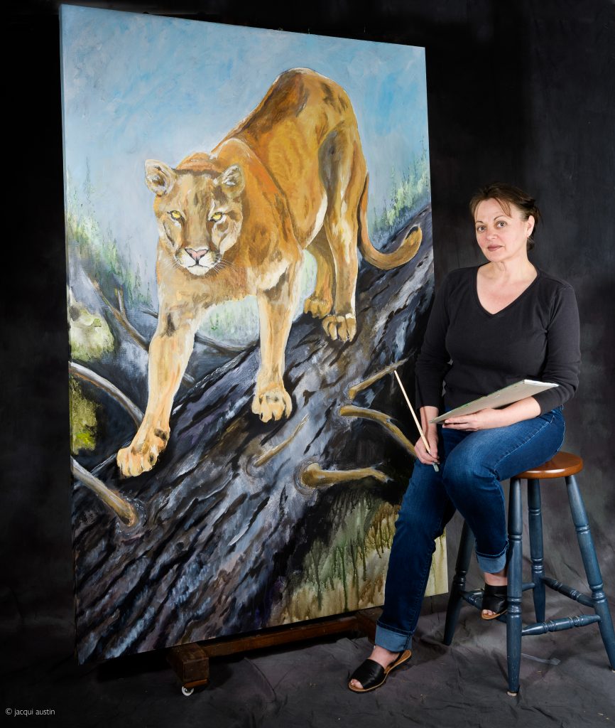 j painting cougar