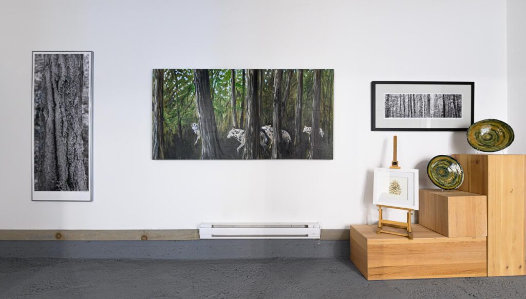 art display at Art in Art In The Barn Gallery