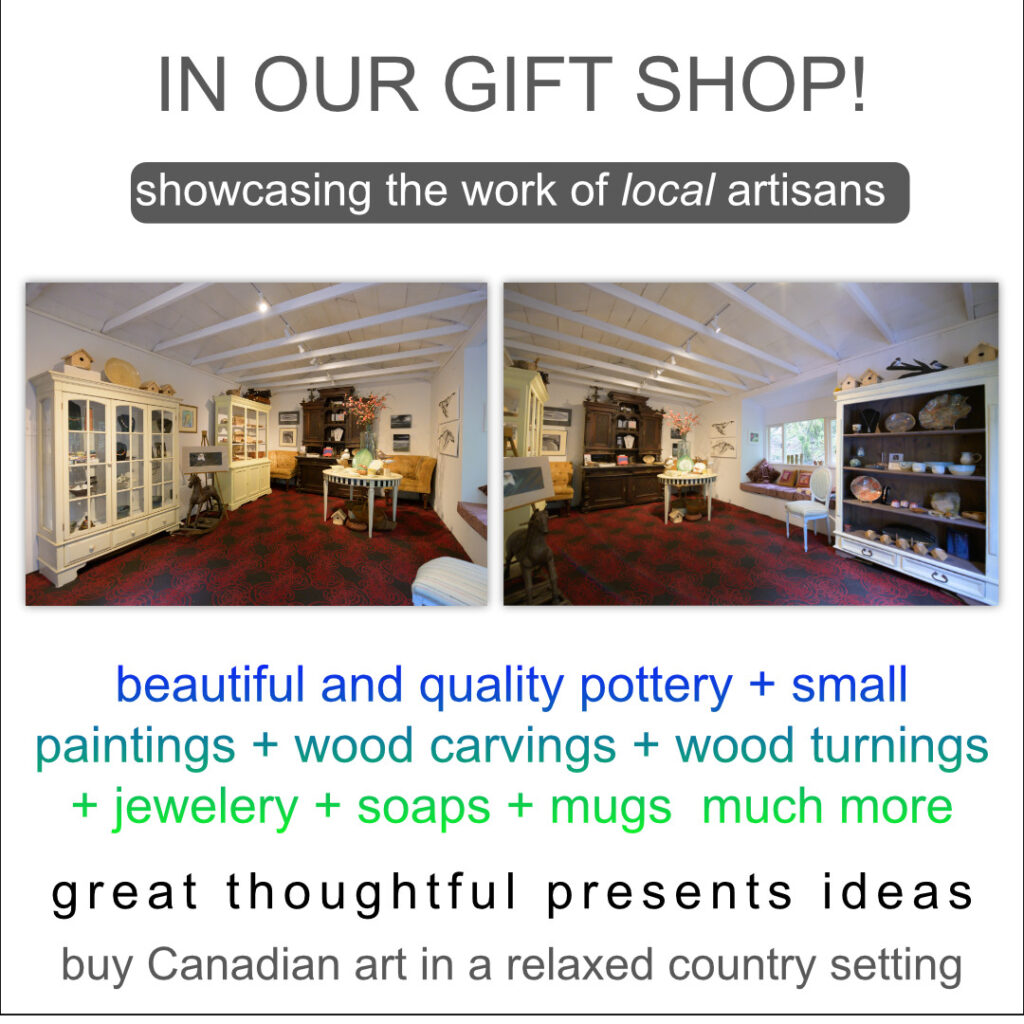 Gift Shop at Art In The Barn Gallery