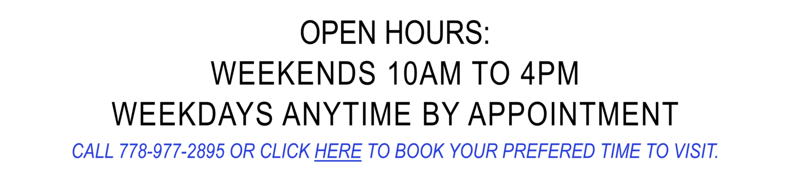 hours open Art In The Barn Gallery