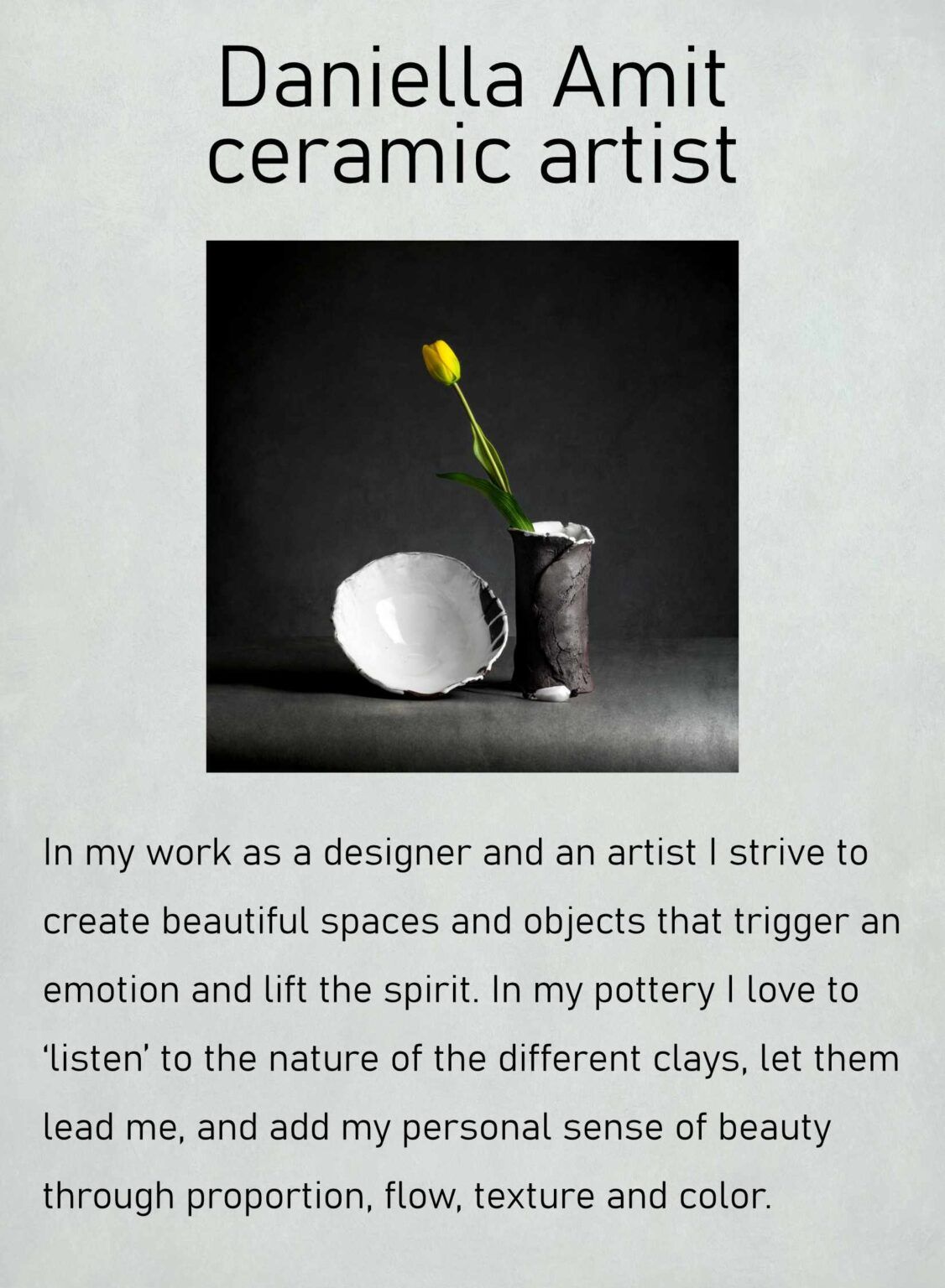 Daniella Amit Statement