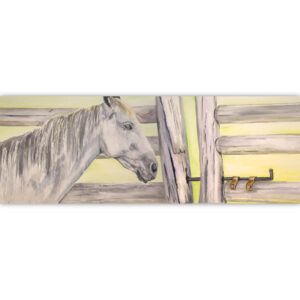 HORSE AT FENCE